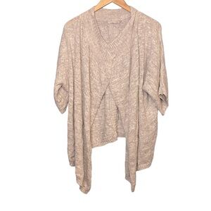Prana Grey Open Knit Hi-Low Cardigan Women's Size S